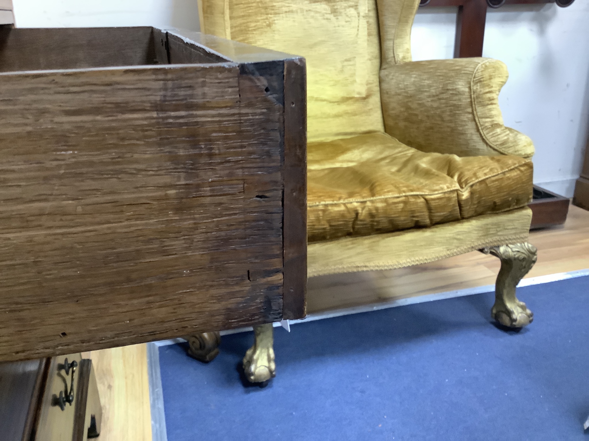 A George III mahogany chest, W.69cm D.45cm H.82cm